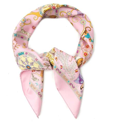 hermes scarf uni pink|Hermes bandanas for women.